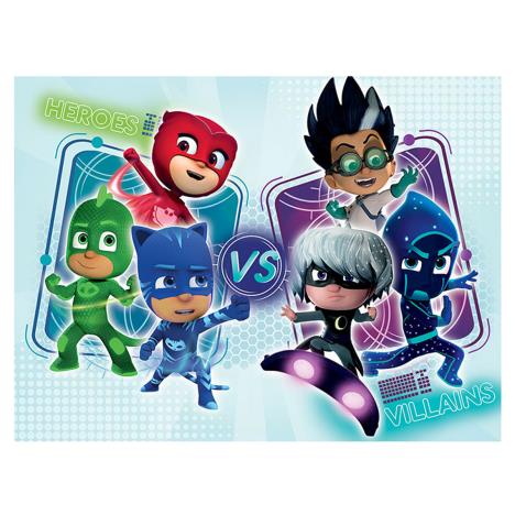 PJ Masks Hearos Vs Villains Canvas Print (60cm x 80cm) £19.99